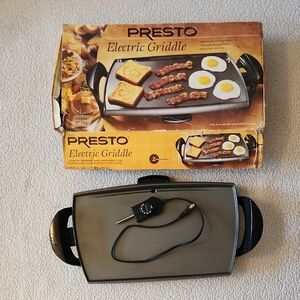 Presto 2002 Y2K Electric Griddle 19-inch CookingSurface Household Family Holiday